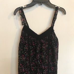 Decree Tops - Black lacy tank top Decree Tops - Black lacy tank top